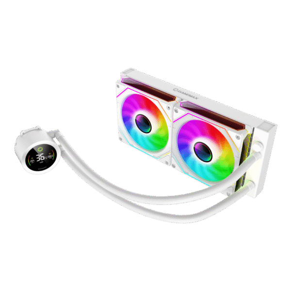 خنک کننده پردازنده مایع گیم مکس IceBurg 240 Digital White - Image 8