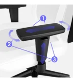 صندلی گیمینگ ورتاگیر SL1800 Black White - Image 2