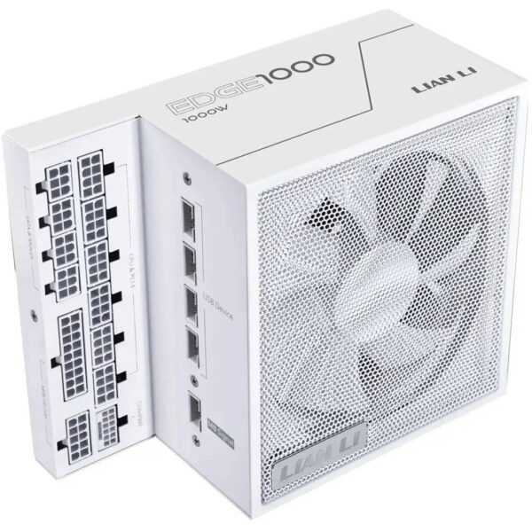 پاور 1000 وات لیان لی EDGE GOLD 1000 UK White Full Modular به همراه هاب