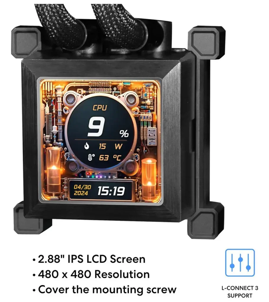 خنک کننده مایع پردازنده لیان لی HydroShift LCD 360R Black