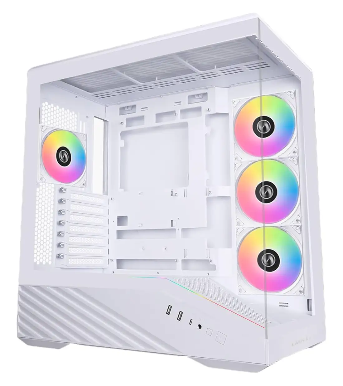کیس گیمینگ لیان لی Vector V100R White کیس گیمینگ لیان لی Vector V100R White
