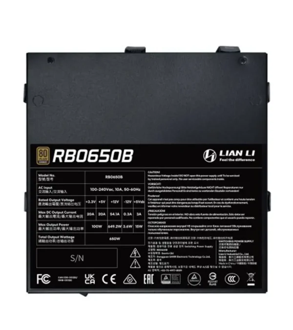 پاور 650 وات لیان لی RB 650 Black