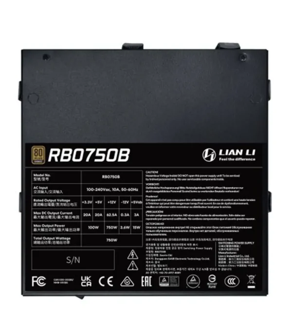 پاور 750 وات لیان لی RB 750 Black - Image 3