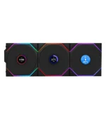 فن کیس لیان لی UNI FAN TL120 LCD Wireless Black بسته 3 عددی